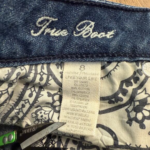 American Eagle Outfitters Women's True Boot Low Rise Denim Jean Blue Size 8 - Picture 7 of 9